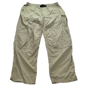 VTG‎ The North Face Packable Loose Pants Double Knee Beige Mens M 32x31